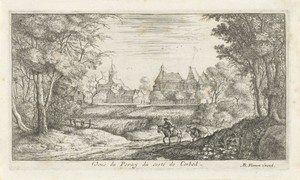Landschap met ezel