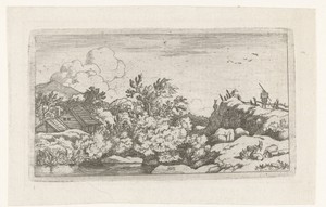Landschap met geitenhoeder