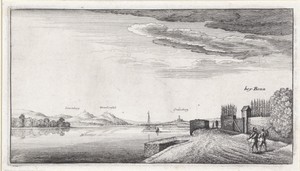 Landschap met gezicht op de Rijn bij Bonn