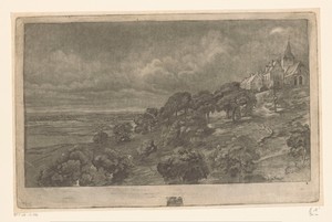 Landschap met gezicht op Hoch-Elten