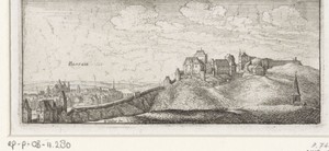Landschap met gezicht op Passau