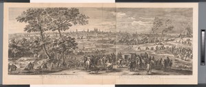 Landschap met gezicht op Tournay