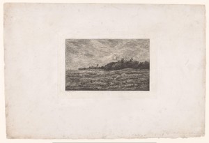 Landschap met grazend vee en konijnen