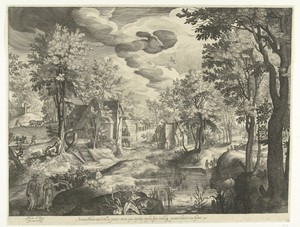 Landschap met Hagar en Ismaël