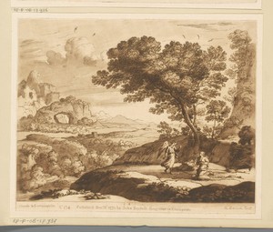 Landschap met Hagar, Ismaël en de engel