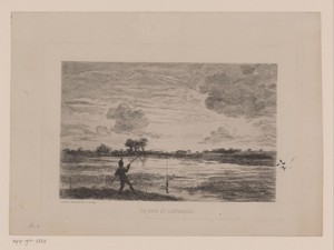 Landschap met hengelaar