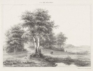 Landschap met herder en kudde
