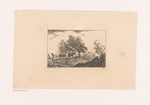 Landschap met herder en zijn koeien