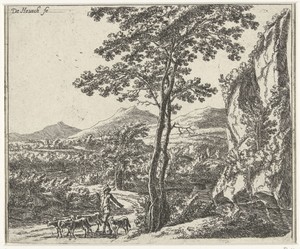 Landschap met herder en zijn kudde