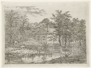 Landschap met hert