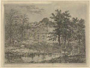 Landschap met hert