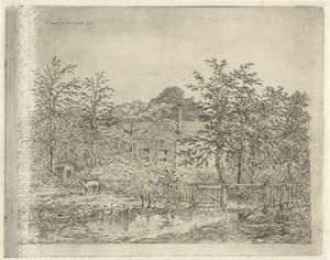 Landschap met hert