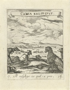 Landschap met honden