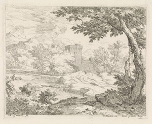 Landschap met kasteel