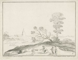 Landschap met leeuw