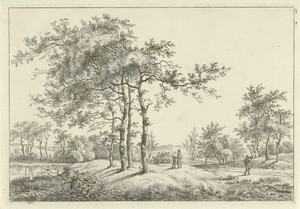 Landschap met moeder en kind