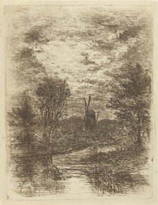 Landschap met molen