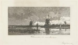 Landschap met molens