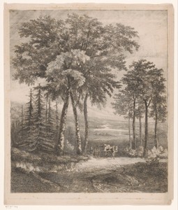 Landschap met paardenkar