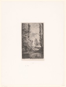 Landschap met ponton