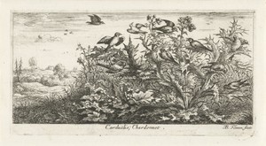 Landschap met putters in distel