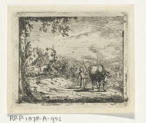 Landschap met putto en koe