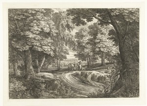 Landschap met reiswagen
