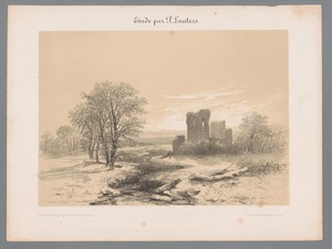 Landschap met ruïne