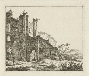 Landschap met ruïne