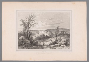 Landschap met ruïne van Kasteel Valkenburg