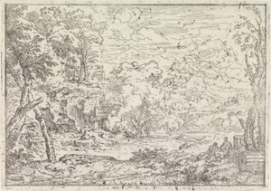Landschap met ruïnes