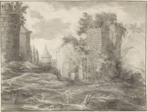 Landschap met ruines