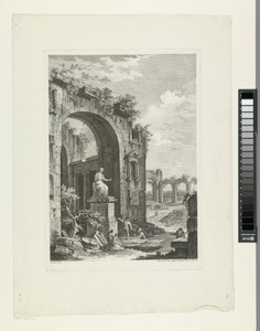 Landschap met ruïnes
