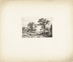 Landschap met ruiter