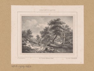 Landschap met ruiter