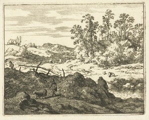 Landschap met schaapherder