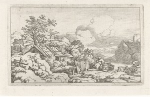 Landschap met schraag