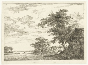 Landschap met slingerende rivier