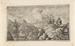 Landschap met tekenaars