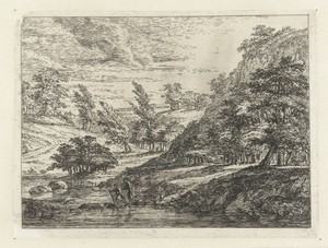 Landschap met Tobias en zijn hond en de engel Raphael