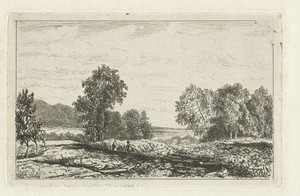 Landschap met twee figuren