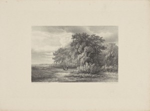 Landschap met twee figuren