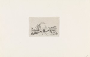 Landschap met twee figuren
