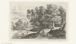 Landschap met twee herdersjongens