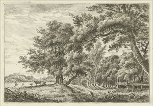 Landschap met twee koeien