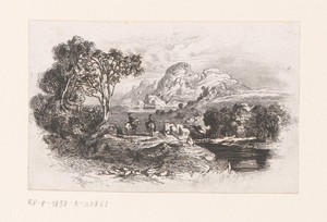 Landschap met twee ruiters