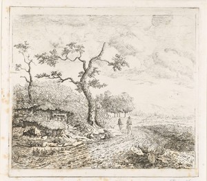 Landschap met valkeniers