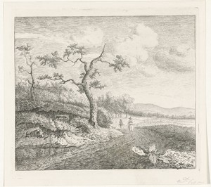 Landschap met valkeniers