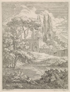 Landschap met villa