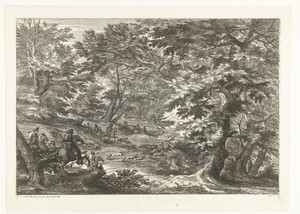 Landschap met vossejacht